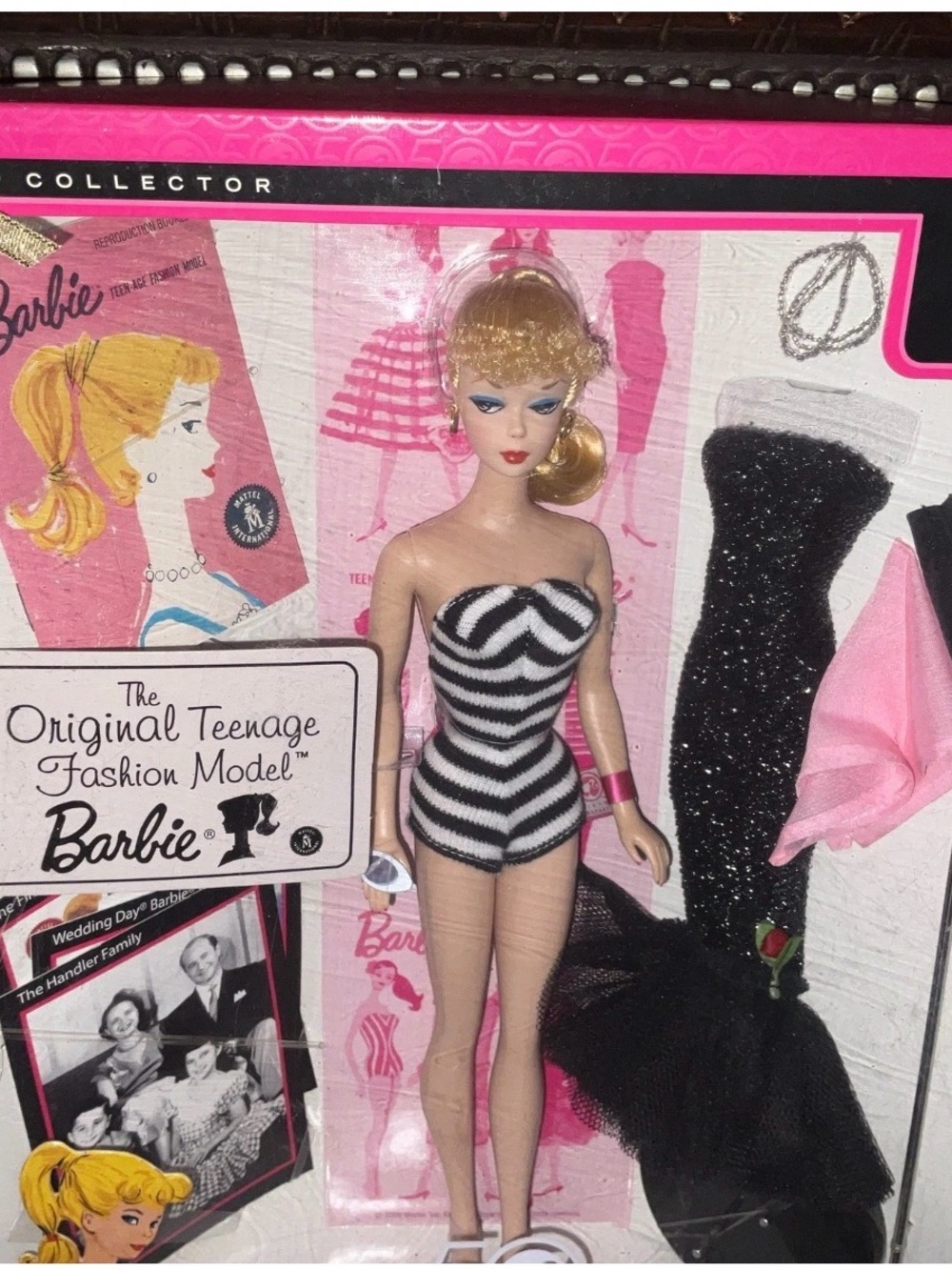 Barbie 50th Annv, 1959 reproduction set. NIB few scruffs see photos vintage look
